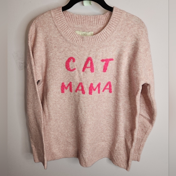 LOFT Cat Mama Sweater, size M - Picture 2 of 10